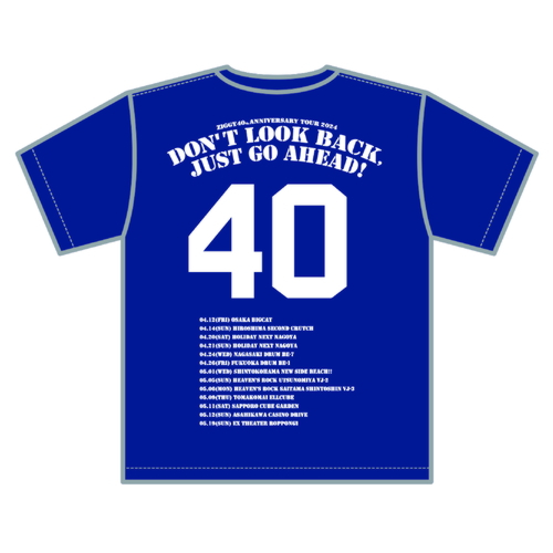 ZIGGY「DON'T LOOK BACK,JUST GO AHEAD!」Tシャツ ブルー